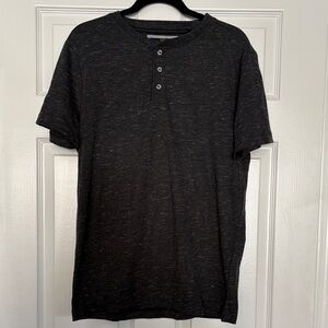 Men's Charcoal Henley T-Shirt